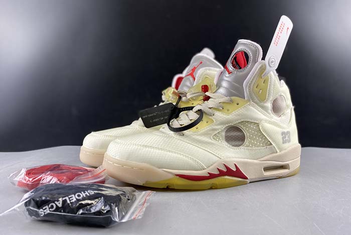 Air​ Jordan 5 x​off white 3M REFLECTIVE