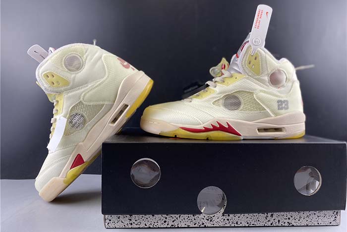 Air​ Jordan 5 x​off white 3M REFLECTIVE