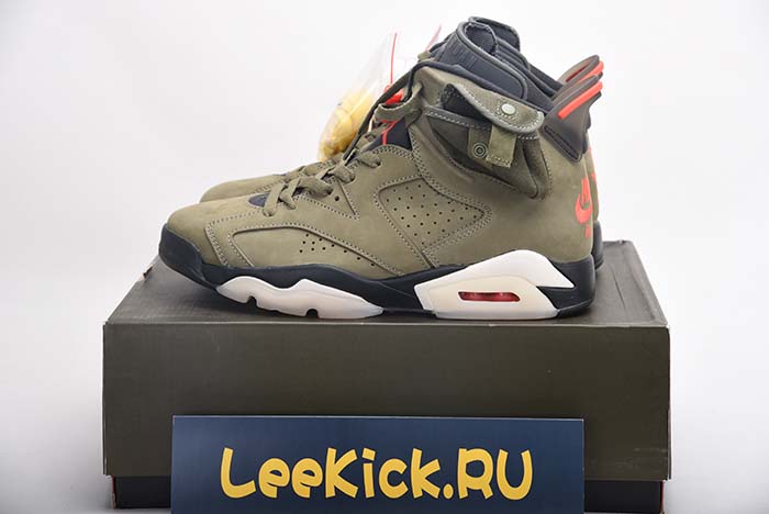 TRAVIS SCOTT AIR JORDAN 6 MEDIUM OLIVE - CN1084-200
