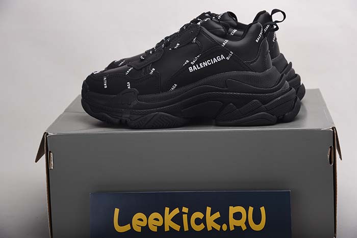 Ba*len*cia*ga triple s trainers black letters 541624 w09o1 9013