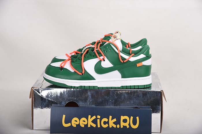 OFF-WHITE NIKE DUNK LOW PINE GREEN CT0856-100