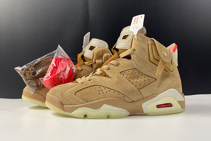 Air Jordan 6 Retro Travis Scott British Khaki - DH0690-200