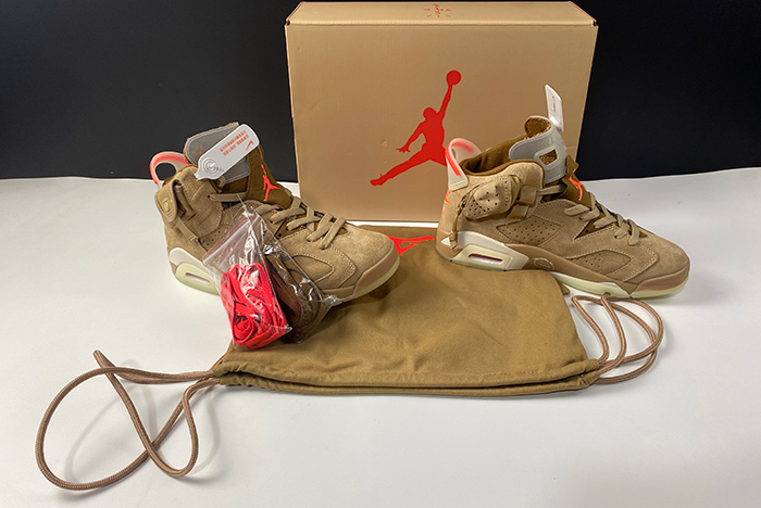Air Jordan 6 Retro Travis Scott British Khaki - DH0690-200