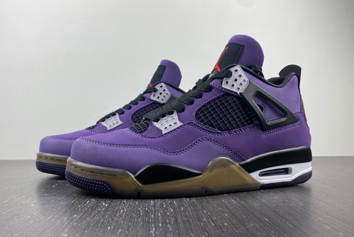 Air Jordan 4 X Travis Scott Purple Suede