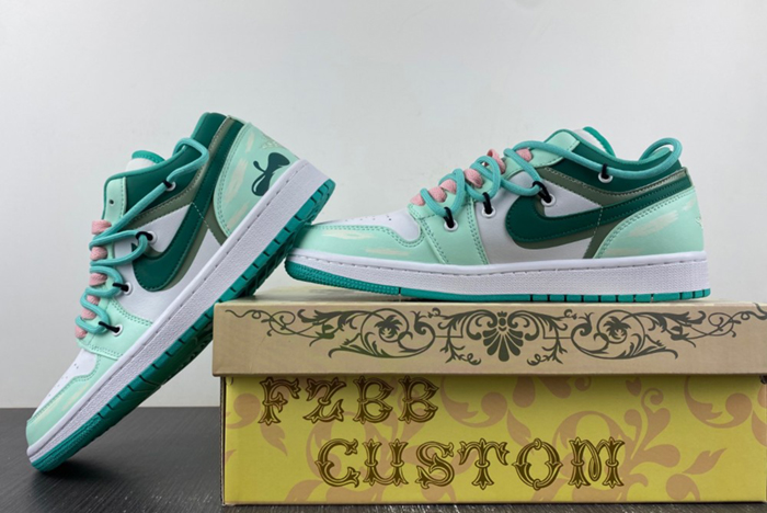AIR JOR 1 LOW White Green DC0774-132