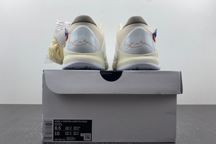 Nike Kobe 5 Protro Undefeated Rice White DB4796-101