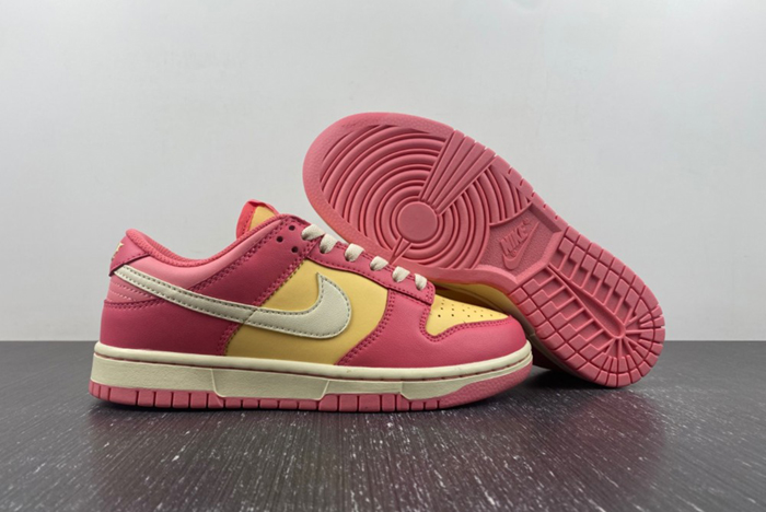 NIKE  DUNK LOW (GS)  YELLOW PINK DH9765-200