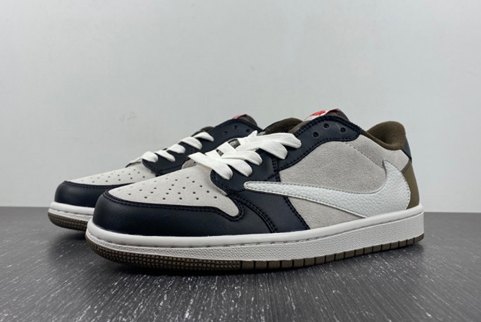 Travis Scott x Air Jordan 1 Low gray brown black