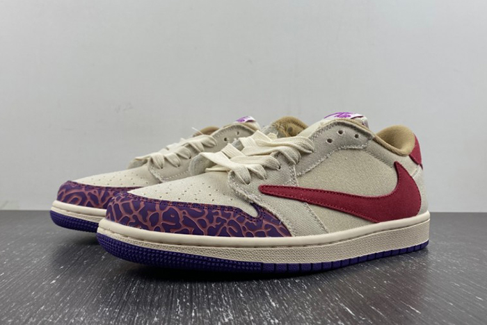 Travis Scott x Air Jordan 1 Low White Red