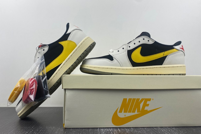 Travis Scott x Air Jordan 1 Low yellow black