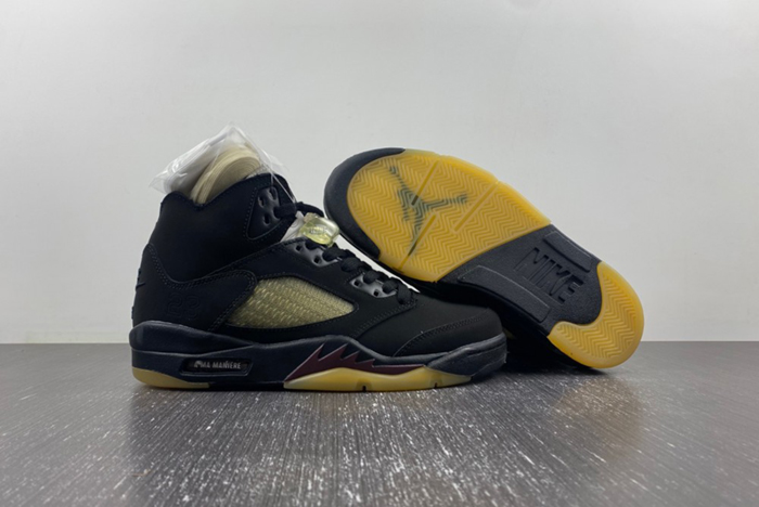 A Ma Maniére x Air Jordan 5 “Black yellow”