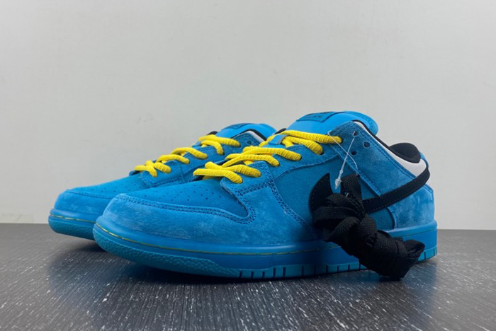 The Powerpuff Girls x Nike SB Dunk Low “Buttercup”Blue
