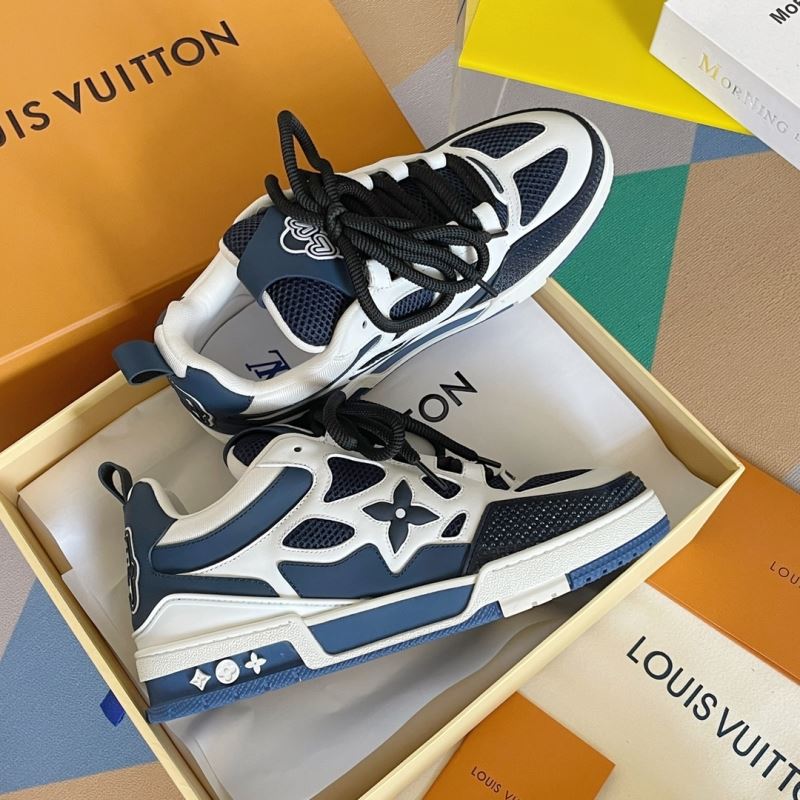 L&&V Skate Sneaker Marine White