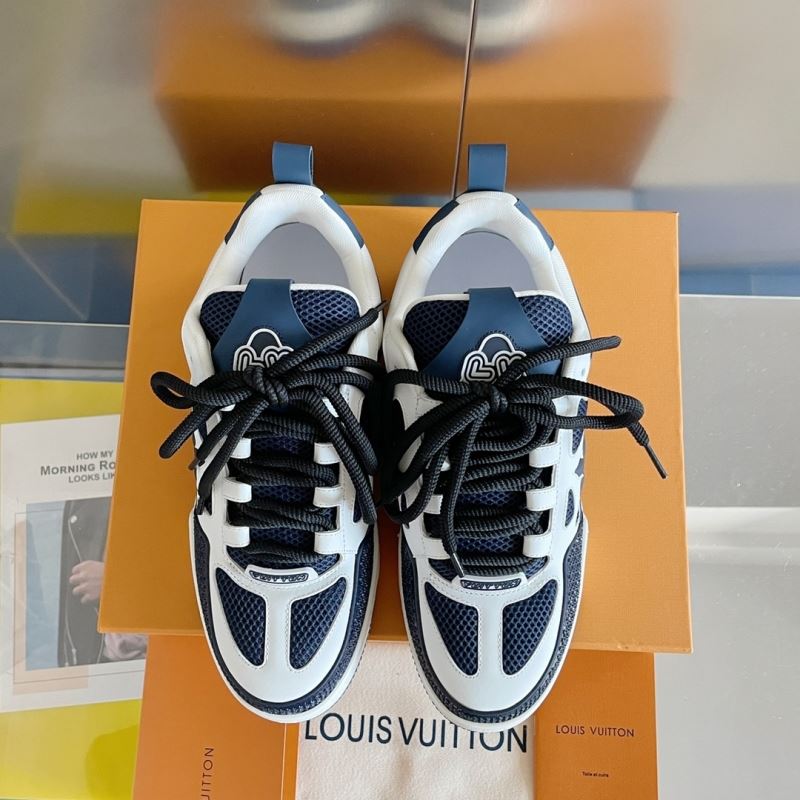 L&&V Skate Sneaker Marine White