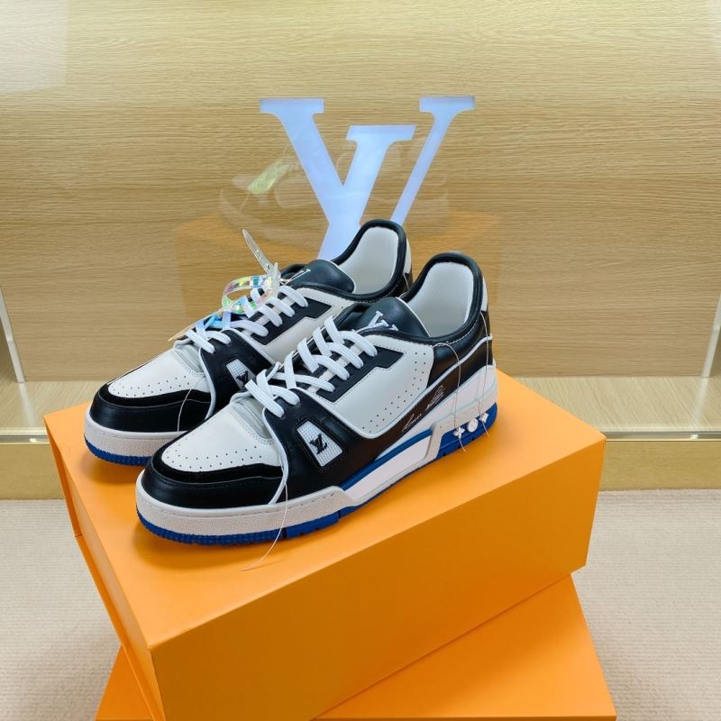 L&&V SS21 Upcycled Trainer Black/White/Blue