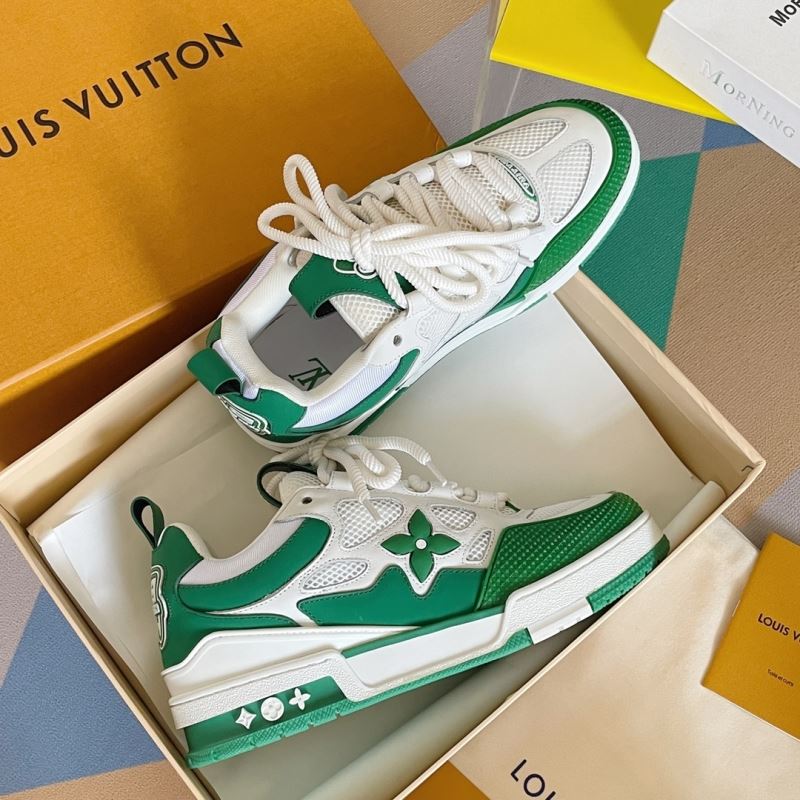 L&&V Skate Sneaker White green