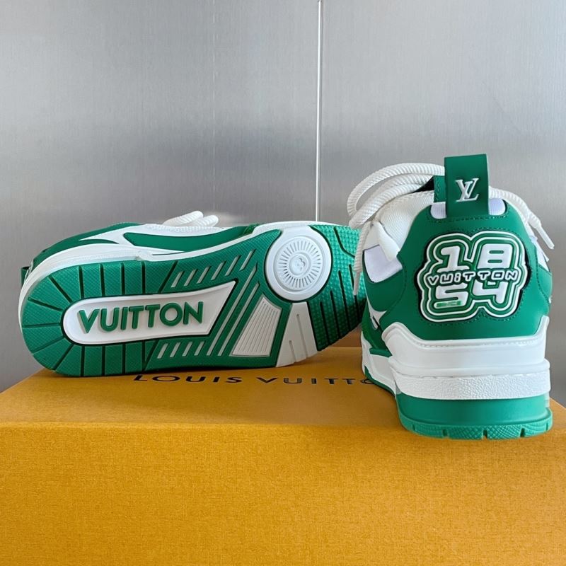 L&&V Skate Sneaker White green