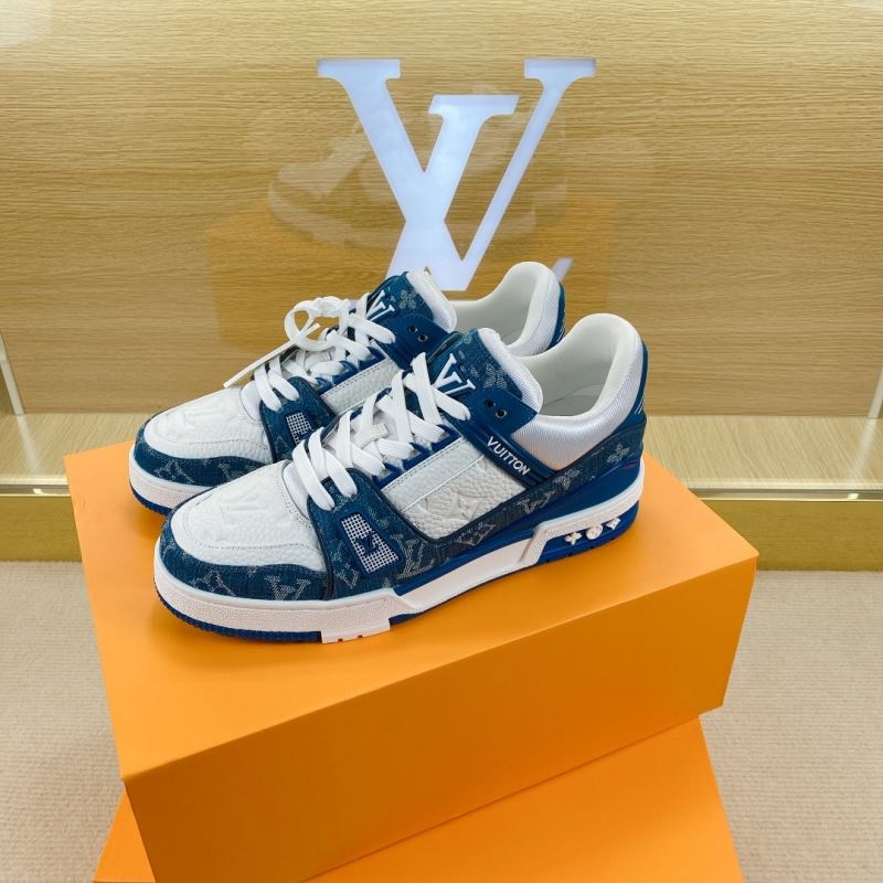 L&&V Trainer Monogram White Blue