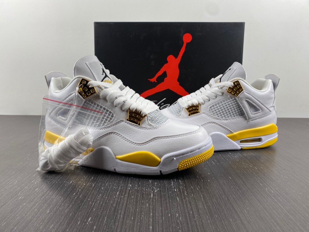 Air Jordan 4 WMNS “VividSulfur”AQ9129-101 white