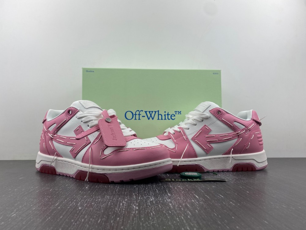 OFF-WHITE Out Of Office H white pink