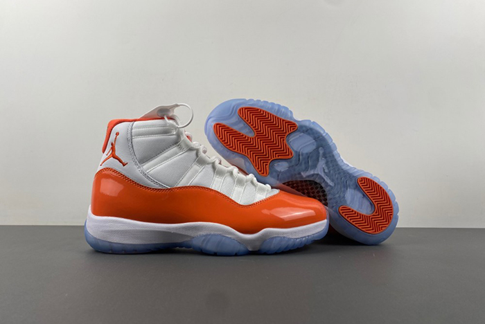 Air Jordan 11 white orange